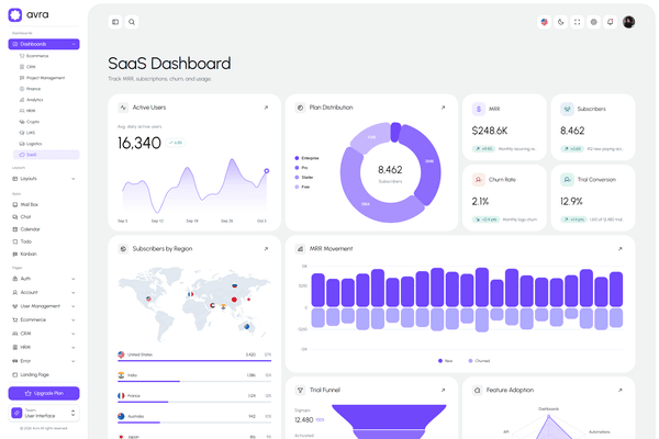 SaaS demo preview